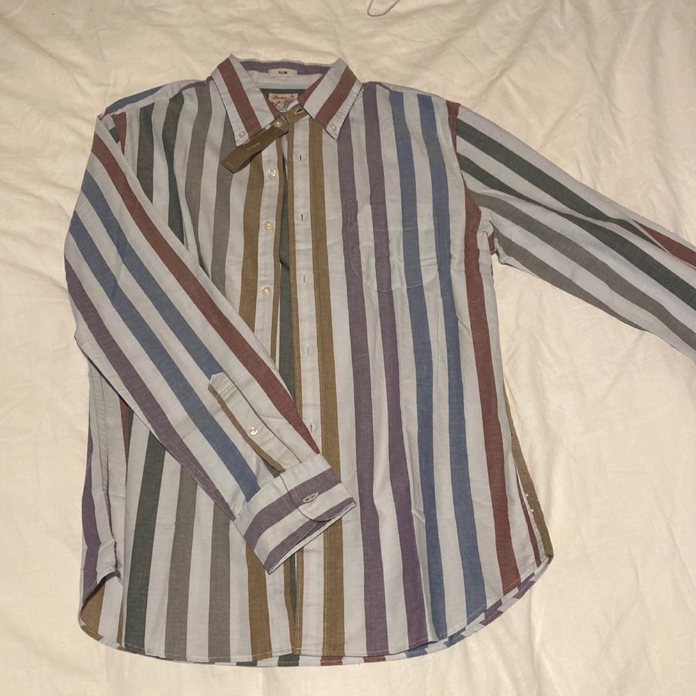 J. Crew Broken-in Organic Cotton Oxford Shirt, Slim, multi-colored